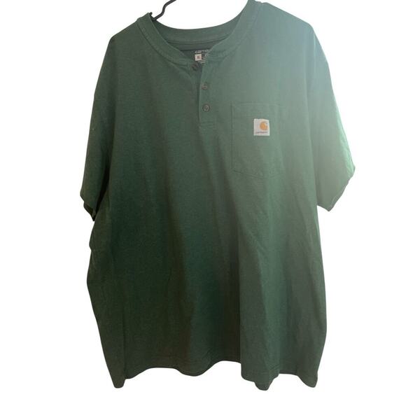 CARTHARTT GREENISH SHIRT SIZE XL SHORT SLEEVES - Picture 1 of 2